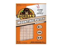 Gorilla Home and Office High Strength Synthetic Rubber Mounting Putty 2 oz