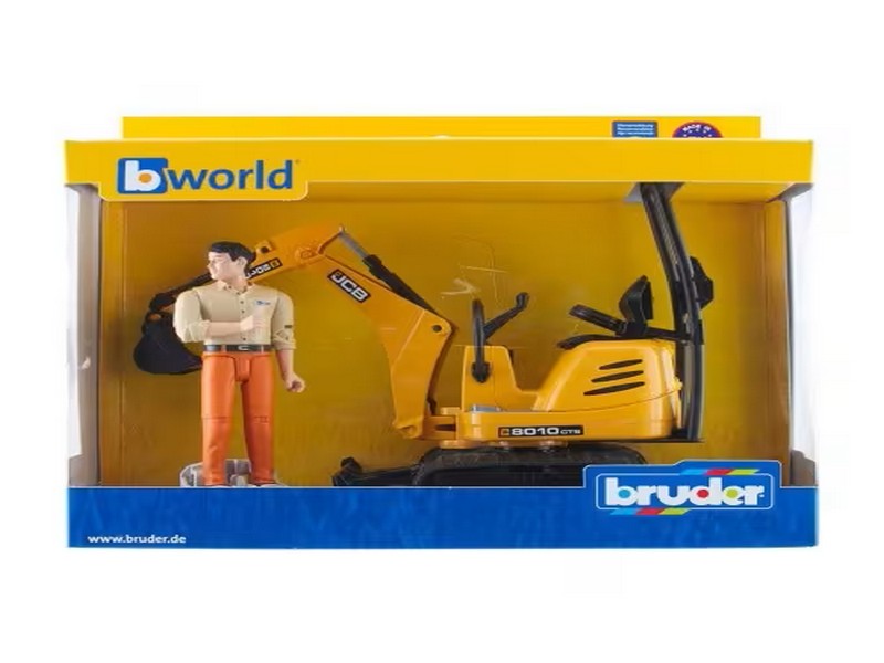 Bruder JCB 8010 Micro Excavator with Figure
