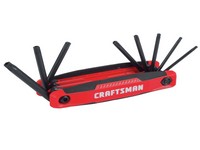 Craftsman T40  Fold-Up 8-in-1 Tamper Resistant Torx Hex Key Set 6 in.