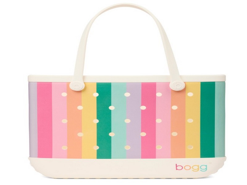 Bogg Bag Large Color Burst Stripes