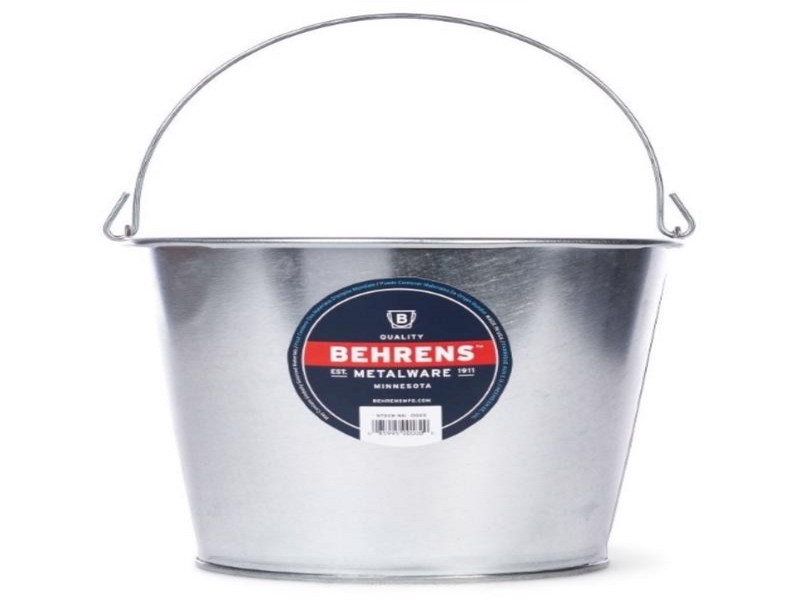 Behrens 5 qt Galvanized Pail Gray