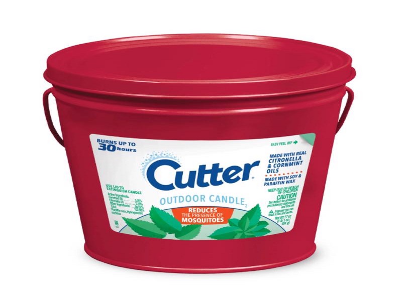 Cutter Outdoor Citronella Bucket Candle Candle For Mosquitoes, 17 oz
