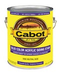 Cabot 800 Series Solid Tintable Satin Neutral Base Acrylic Siding Stain 1 gal