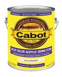 Cabot Solid Satin Ultra White Acrylic Siding Stain 1 gal