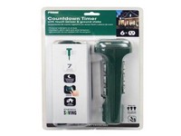 Prime Outdoor 6 Outlet Photocell Power Stake Timer 125 V Green