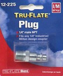 Tru-Flate Steel Air Plug 1/4  Male  1 1 pc