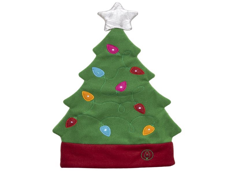 Cmas Santa Tree Hat Led