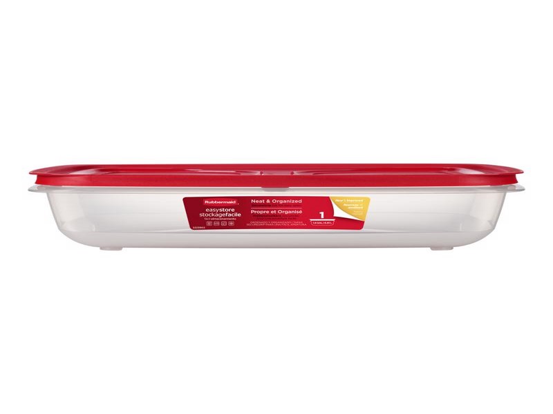 Rubbermaid Easy Store 28.8 cups Clear Food Container and Lid, 1 pk