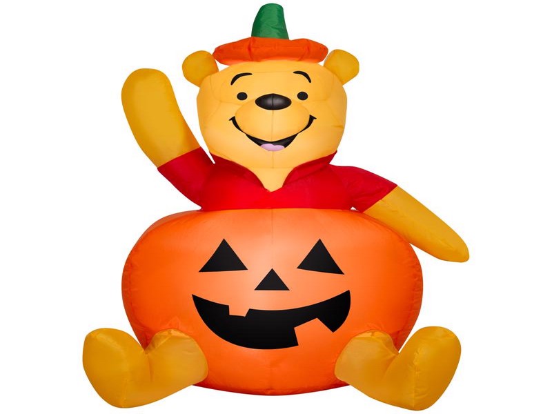 Infltbl Pooh Pmpkn Sm 3'