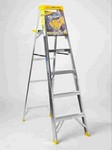 Werner 6 ft. H Aluminum Step Ladder Type I 250 lb. capacity