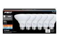 Feit BR30 E26 (Medium) LED Bulb Adjustable White 65 Watt Equivalence 6 pk