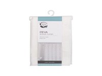Zenna Home 72 in. H X 70 in. W White Just Leaves Shower Curtain