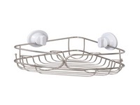 Zenna Home Chrome Silver Stainless Steel Corner Basket