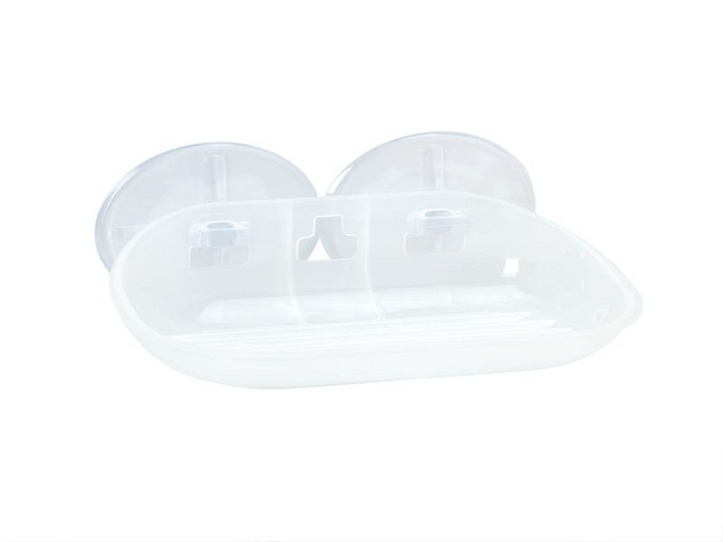 Zenna Home Frost Clear Plastic Soap Dish