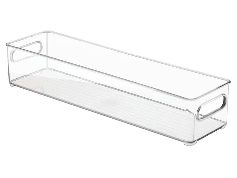 iDesign 4 in. H X 4 in. W X 14.5 in. D Stackable Storage Bin