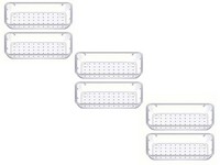 Ruboxa 6 Pc. Clear Plastic Drawer Organizers