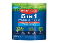 BioAdvanced 22-0-4 Weed & Feed Lawn Fertilizer For All Grasses 10000 sq ft