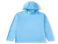 Men's Carhartt Long Sleeve Sun Defender Hooded Shirt Blue