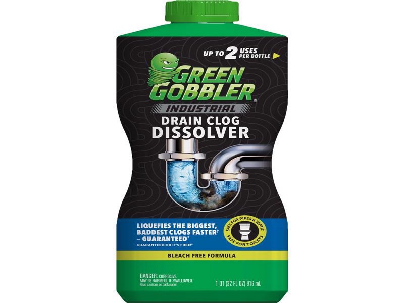 Green Gobbler Liquid Drain Clog Remover, 32 fl. oz.