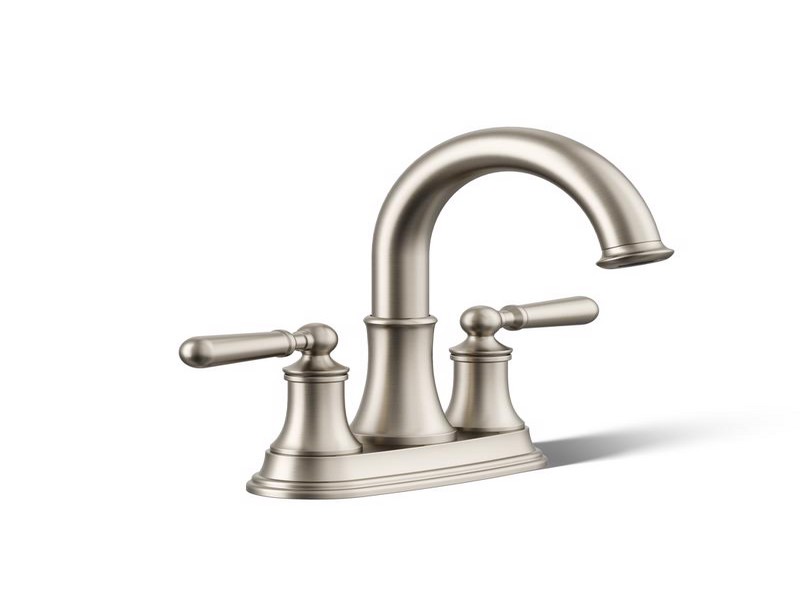 Kohler Facile Vibrant Brushed Nickel Traditional Centerset Bathroom Sink