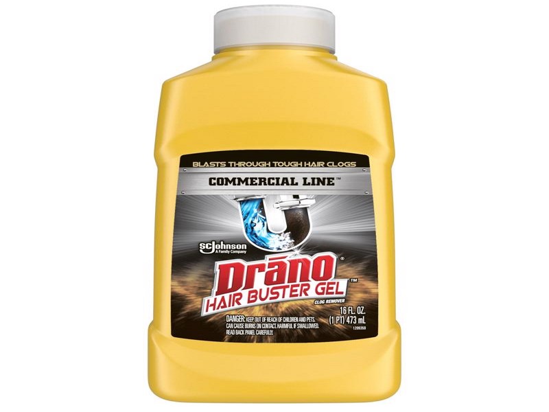 Drano Commercial Gel Hair Clog Remover, 16 oz.