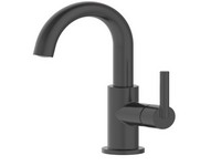 Oakbrook Collection Alexis Matte Black Modern Single-Handle Bathroom Sink