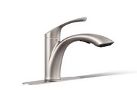 Sterling Duttrie One Handle Vibrant Stainless Pull-Out Kitchen Faucet