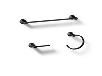 Kohler Sivaro Matte Black Accessory Kit, 18 in. L, Metal