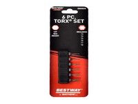 Mayhew Bestway Torx Screwdriver Bit Set S2 Tool Steel, 6 pc