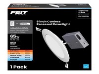 Feit Electric White 6 in. W LED Recessed Downlight 13 W