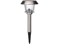 Living Accents Brushed Nickel Solar Powered 0.2 W LED Pathway Light, 1 pk