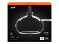 Feit G63 E26 (Medium) Filament LED Bulb Soft White 60 Watt Equivalence, 1