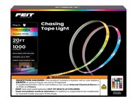 Feit 20 ft. L Color Changing Plug-In LED Tape Light, 1 pk