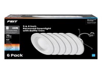 Feit White 5/6 in. W LED Recessed Downlight, 75 W