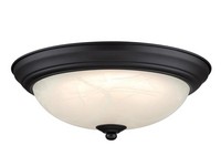 Westinghouse 4.75 in. H X 11 in. W X 11 in. L Bronze Black LED Ceiling Light