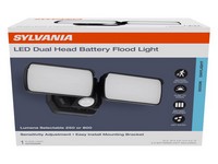 Sylvania Motion-Sensing Battery Powered LED Black Security Floodlight