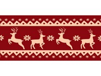 18 in. W X 30 in. L Multi-Color Reindeer Accent Rug