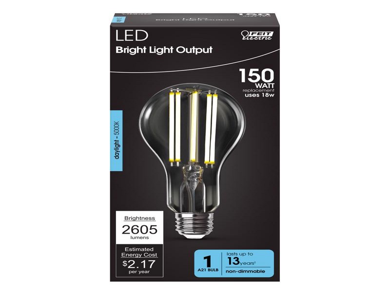 Feit A21 E26 (Medium) Filament LED Bulb Daylight 150 Watt Equivalence, 1 pk