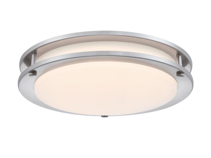 Westinghouse Lauderdale 3.5 in. H X 11 in. W X 11 in. L Brushed Nickel
