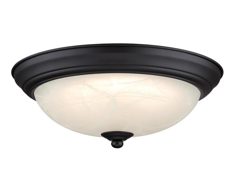 Westinghouse 4.75 in. H X 11 in. W X 11 in. L Bronze Black LED Ceiling Light