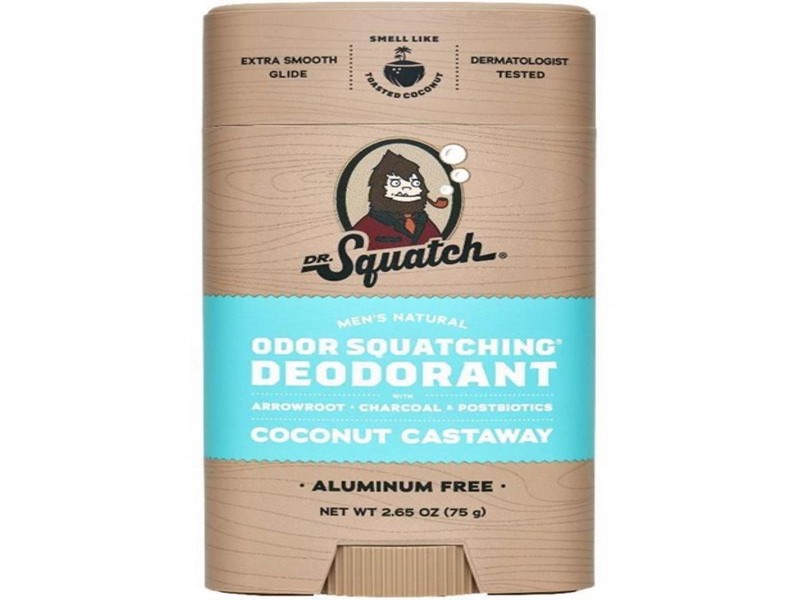 Dr. Squatch Coconut Castaway Deodorant, 2.65 oz, 1 pk