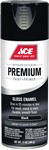 Ace Premium Gloss Black Enamel Spray Paint 12 oz