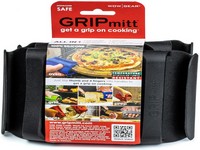 Gripmitt Silicone Kitchen Mitt 2pk set Black