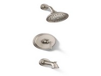 Kohler Facile Vibrant Brushed Nickel Tub and Shower Faucet