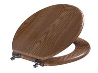 Toilt Seat Rnd Wd Brwn 4296042