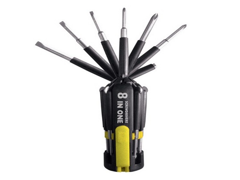 Steel Grip 8 in 1 8-in-1 Screwdriver with Flashlight