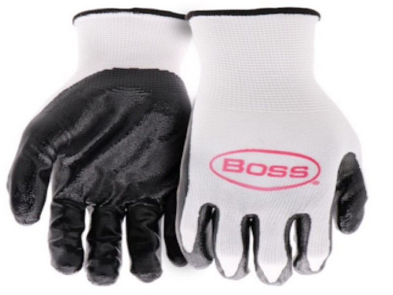 Boss Dipped Palm Gloves Black L 5 pair
