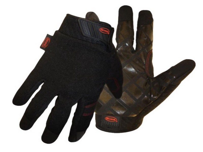 Boss Unisex Indoor/Outdoor Diamond Grip Mechanic�s Glove Black M 1 pair