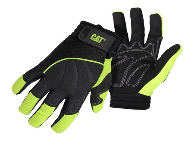 CAT Men's Outdoor Utility Gloves High-Vis Green L 1 pair