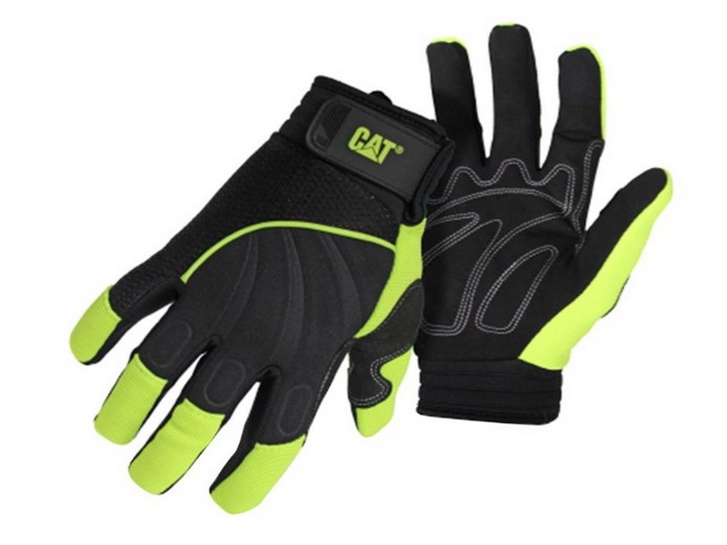 CAT Men's Outdoor Utility Gloves High-Vis Green XL 1 pair